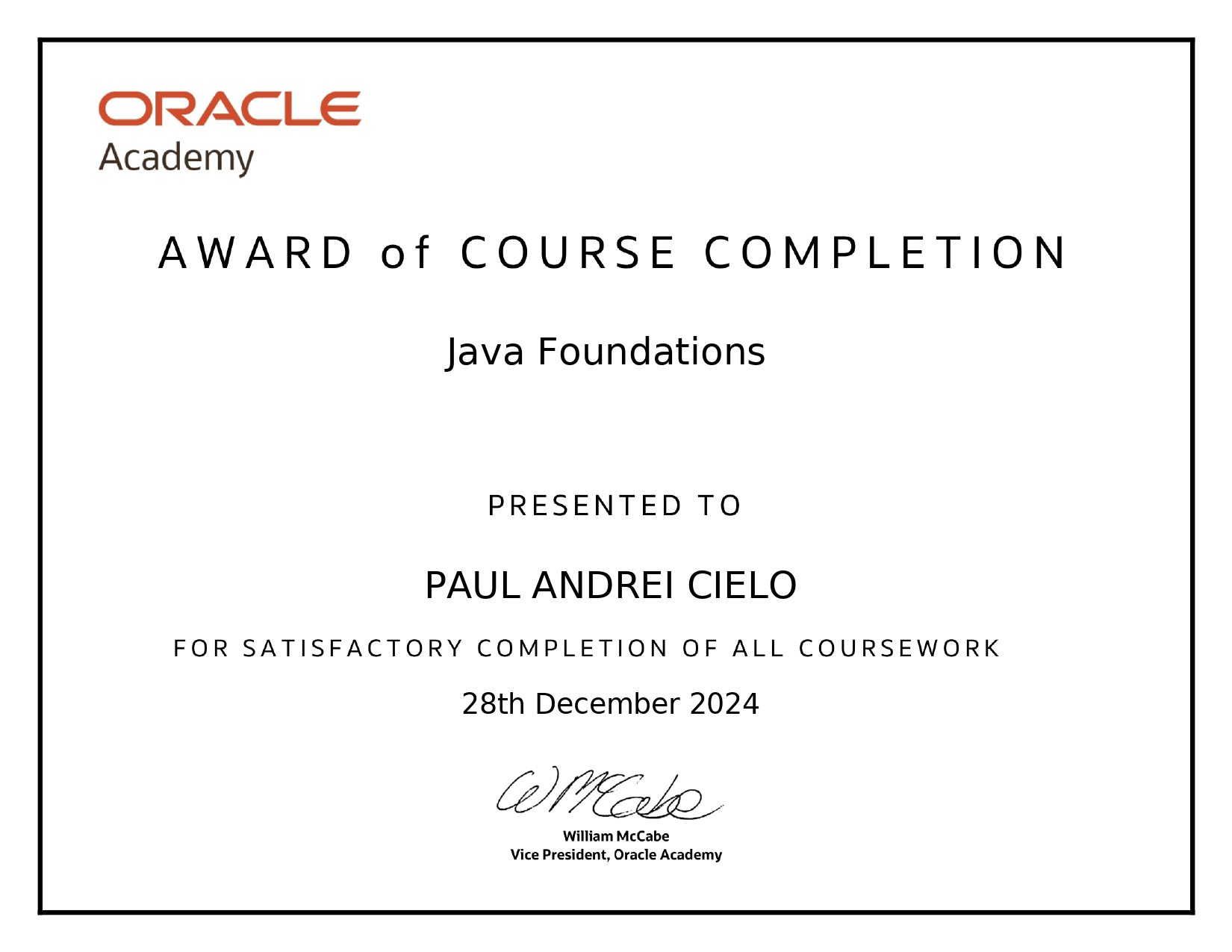 Certification 3